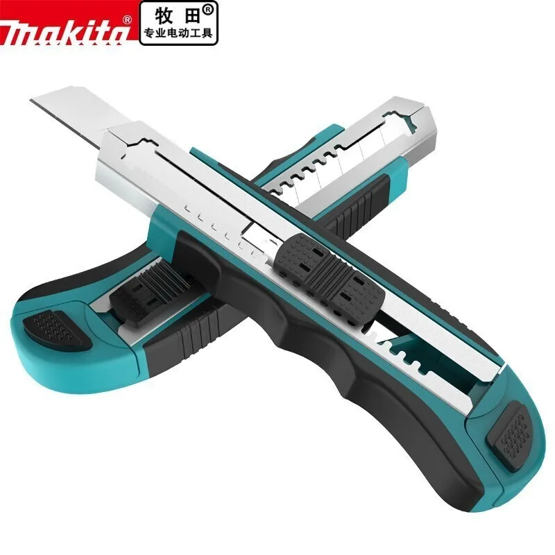 

Makita D-65713 Wallpaper Knife Drawer Style With 8pcs Blades Heavy Duty Cutter Portable Large Utility Knife Paper Cutter