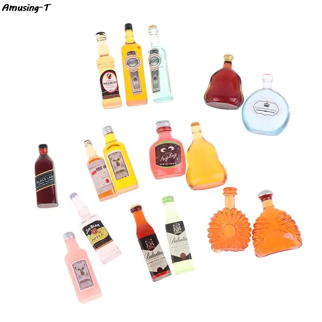 Mini Bottiglie Di Vino Per Case Delle Bambole In Scala 1:12 – Set Da 30 Pezzi Per Arredare Bar, Cucine E Scene Romantiche