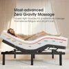 Adjustable Bed Frame Base, Ergonomic Bed with Curved Lumbar Protect Waist&Back-Zero Gravity Massage Bed-Remote with Memory-4 USB 3