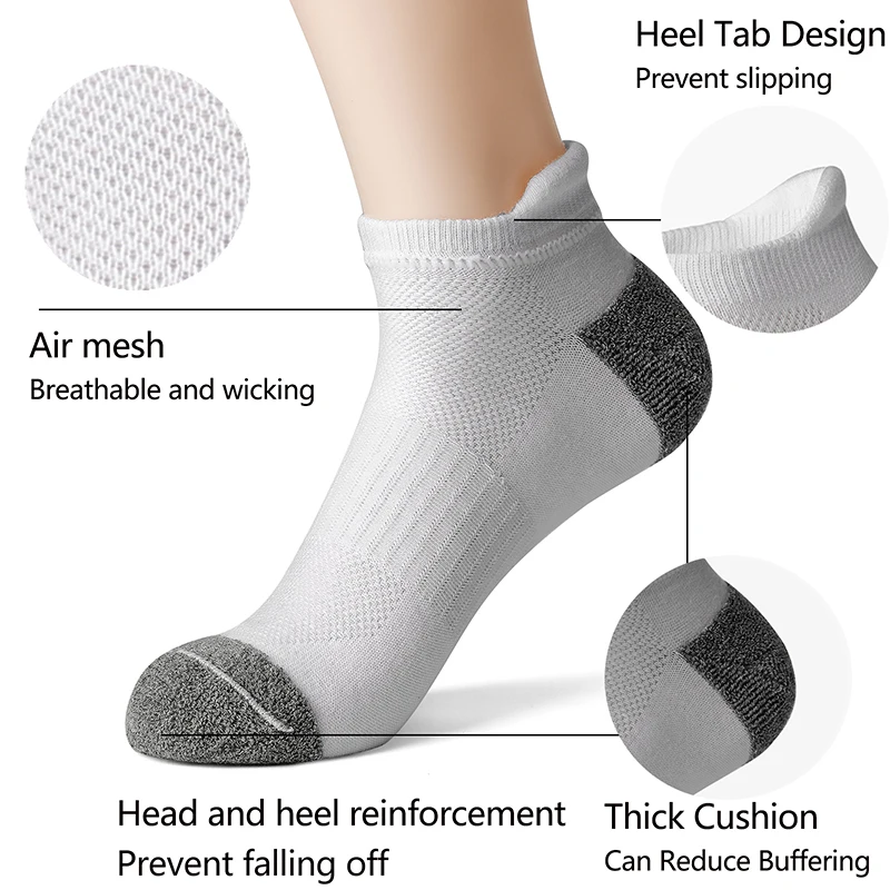 AOTOLK 6/12 Pairs Cotton Man and Women Socks 4