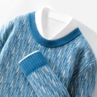 Retro Twisted Wool Knitted Bottoming Shirt Men's High Lapel 100 Pure Cashmere Sweater Autumn And Winter New Thickened Slim 1