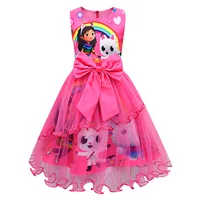 Gabby's Dollhouse Enfants Été Gabby Cats Robe Bébé Filles Mignon Dentelle Robe De Princesse Enfant Filles Robes De Fête D'anniversaire Chapeaux 5