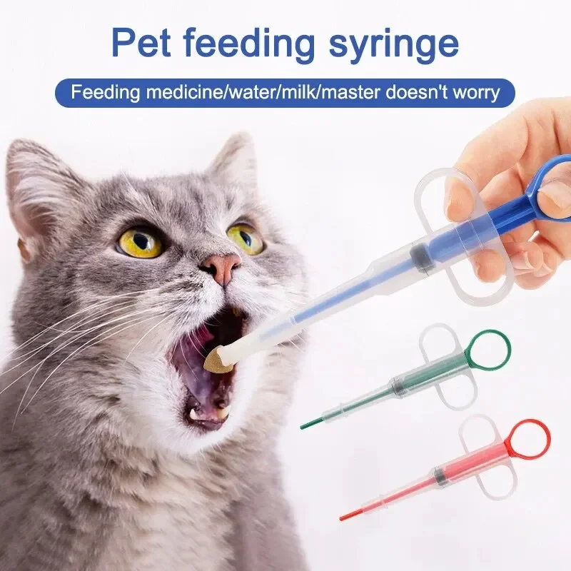 Pet Medicine Syringe Feeder Tablet Pill Liquid Comfortable Dog and Cat Universal Safe Easy Clean Use Repeatedly Pet Accessories