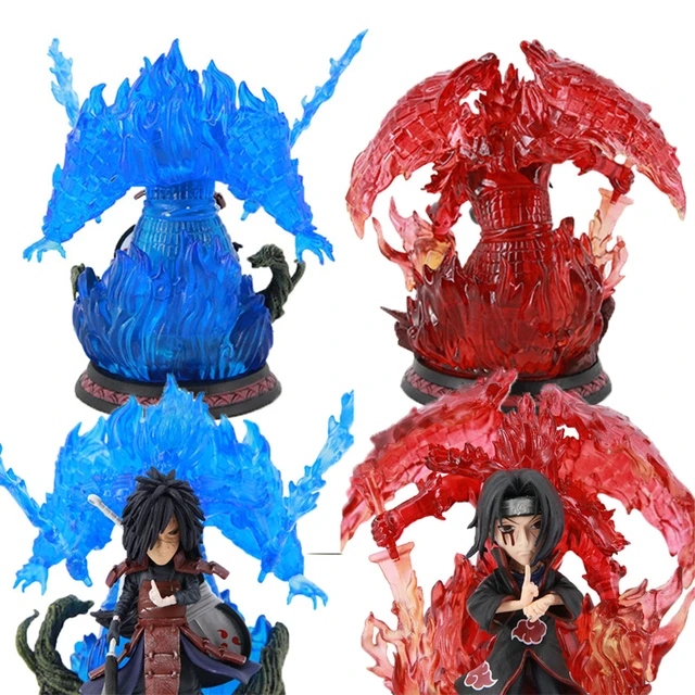 30 Figurinhas Anime Naruto Sasuke Uchiha Akatsuki 6cm