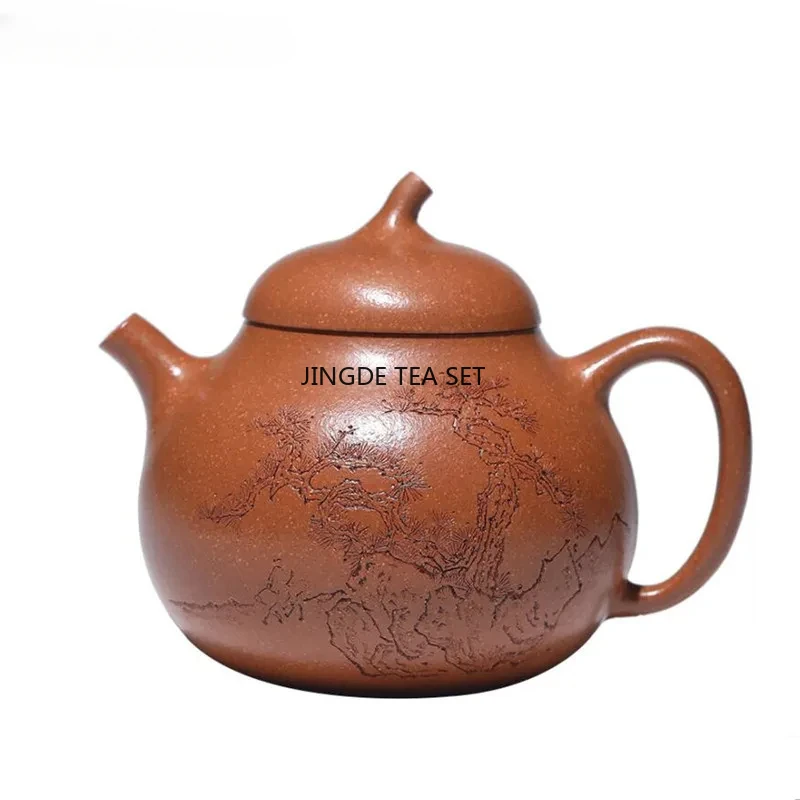 170ml Yixing Yixing purple clay teapot raw ore section mud handmade high-end kung fu tea set