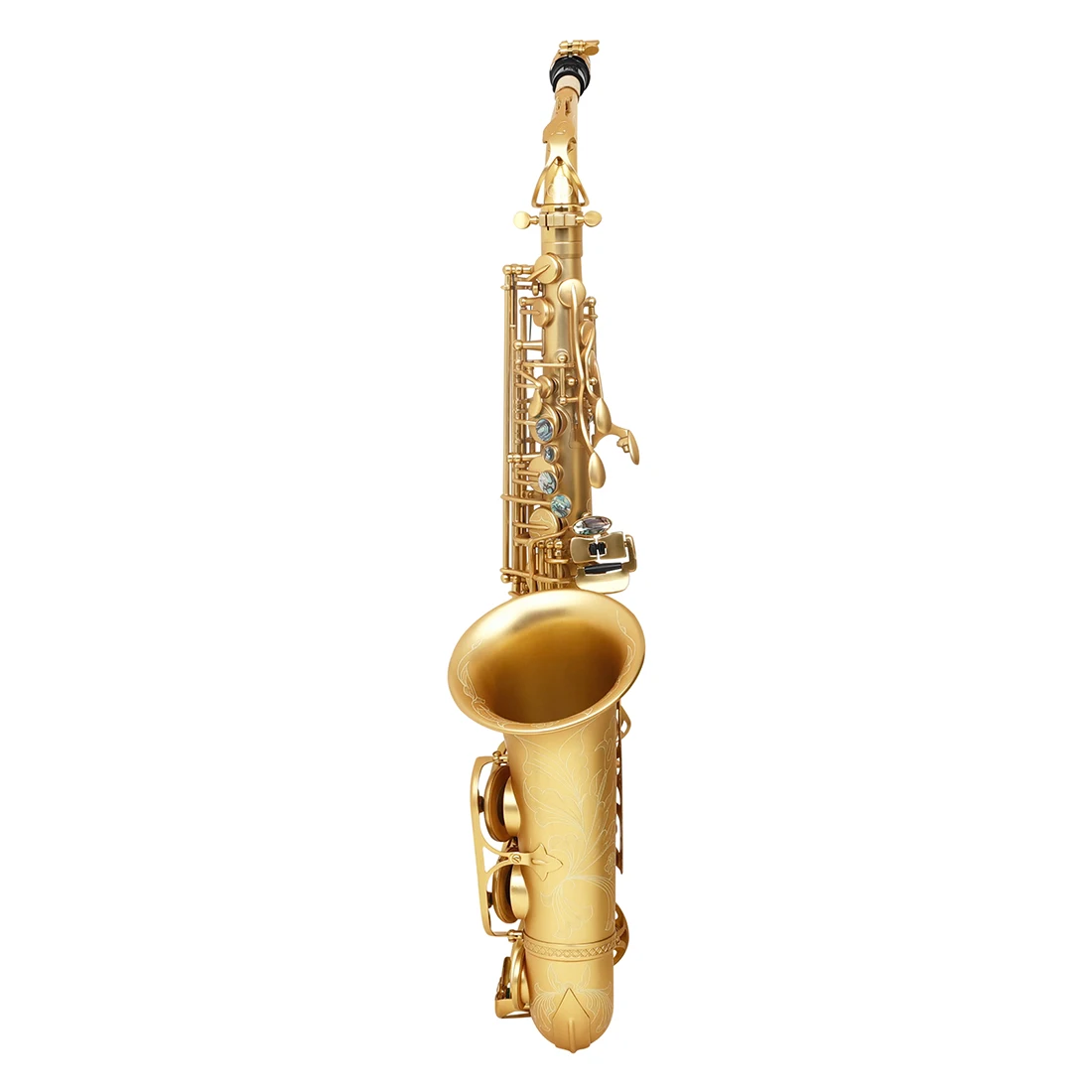 Slade Altsaxophon mit E-Flat Ton Messing Abalone Shell Keyed Saxophon mit Box Strap Reed Teile schwarz vernickelt/Gold – Detail 6