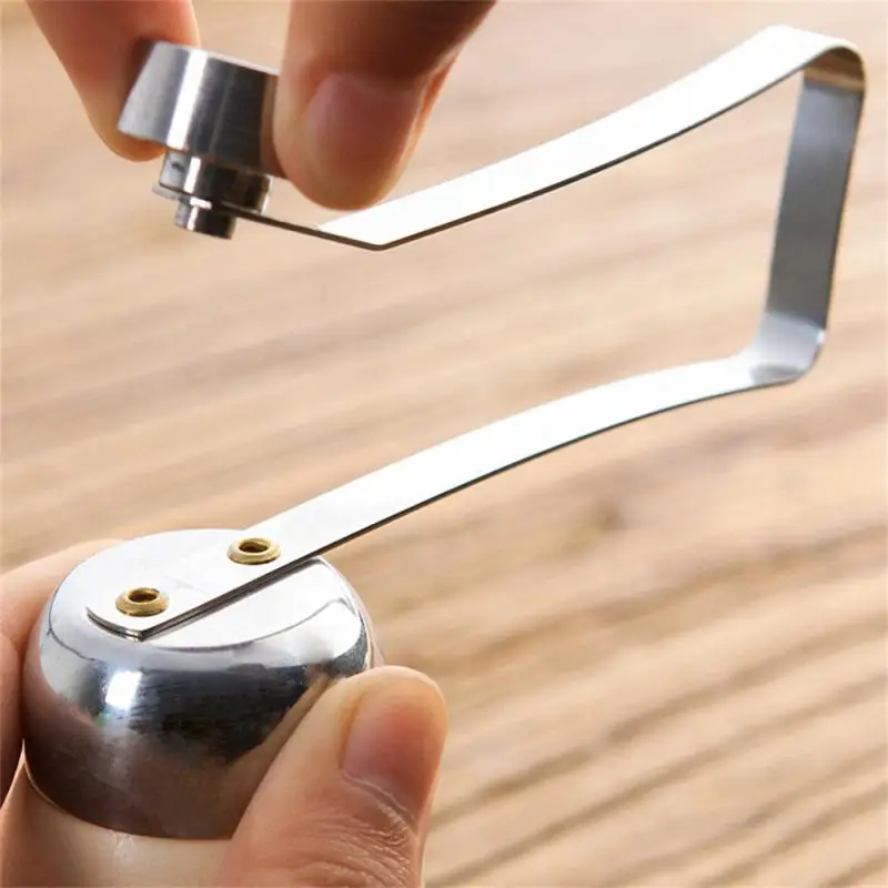 Creative Egg Shell Opener Raw Egg Boiled Topper Cutter Kitchen Tool Stainless Steel Shell Opener Spring 1PCS egg shell opener,egg opener