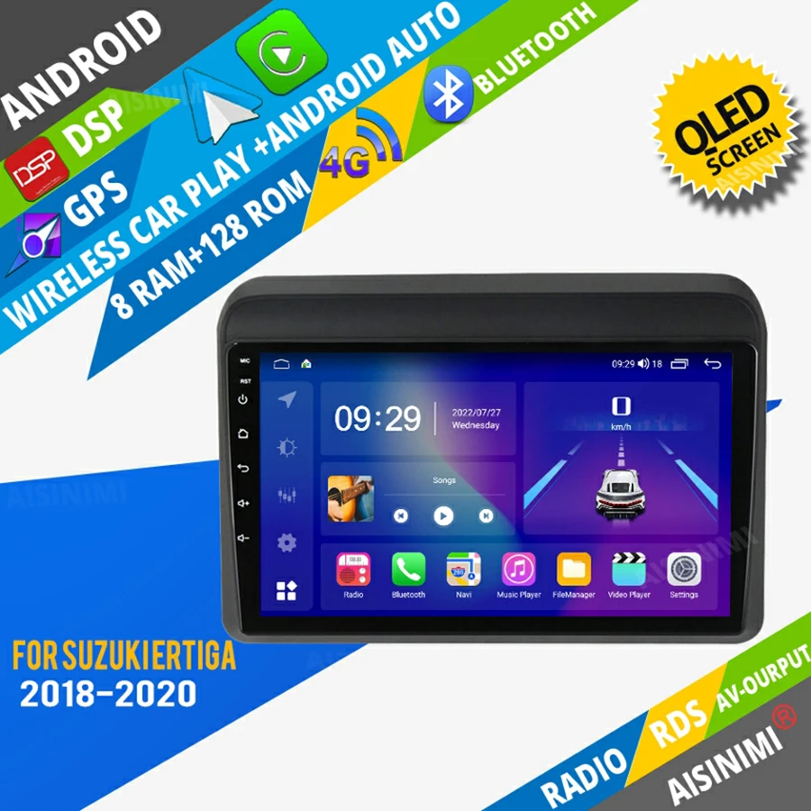 

AISINIMI Android Car Dvd Player navigation For Suzuki Ertiga 2018 - 2020 car radio Car Audio Gps Multimedia Stereo Monitor
