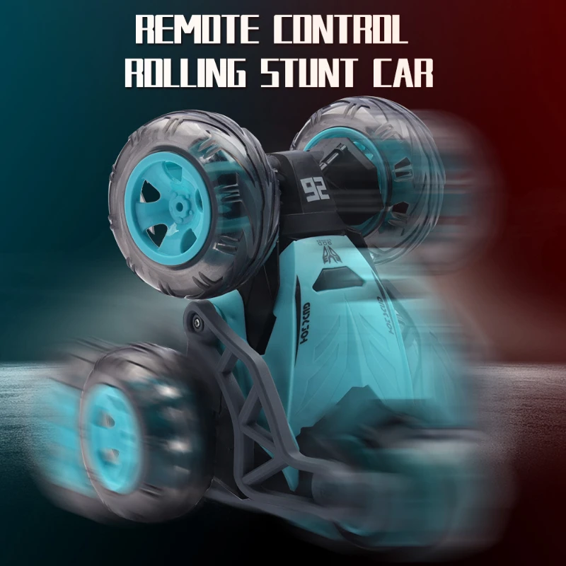 RC Cars 360 Rotary Stunt Car 5 Wheel Dump Truck Car High Speed Climbing Buggy Eletric Vehicle Remote Control Car Toy 2.4G Gifts 2