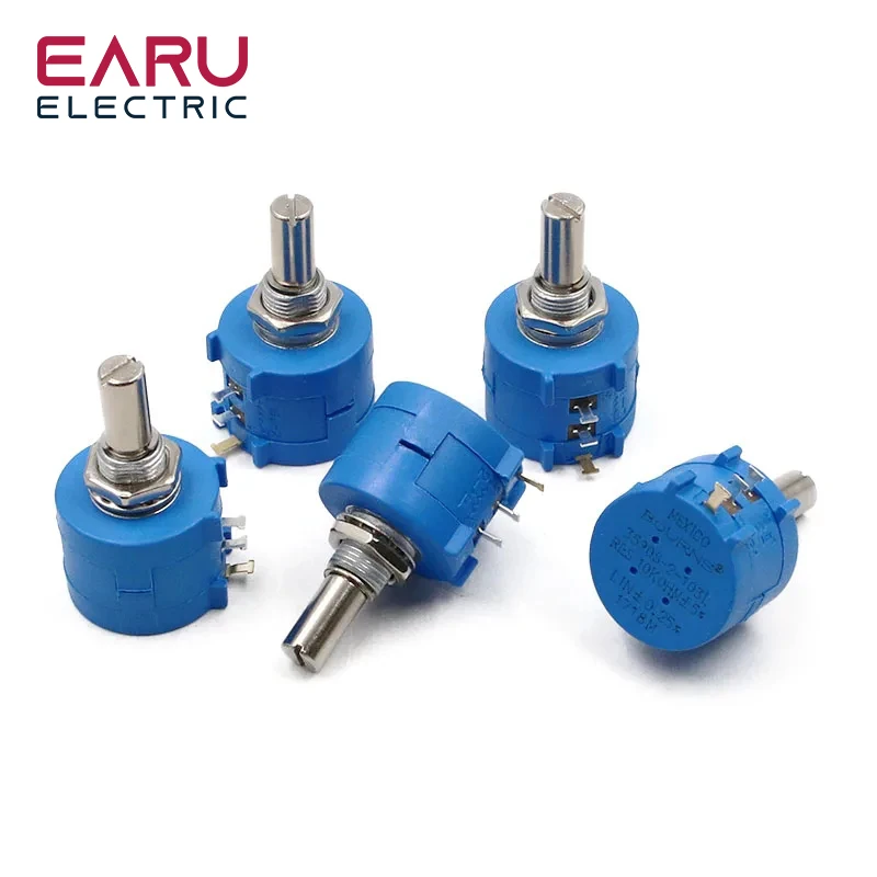 10pcs/lot Wire wound potentiometer 3590S-2-103L 3590S 10K Ohm Precision Multiturn 10 Ring Turns Linear Rotary