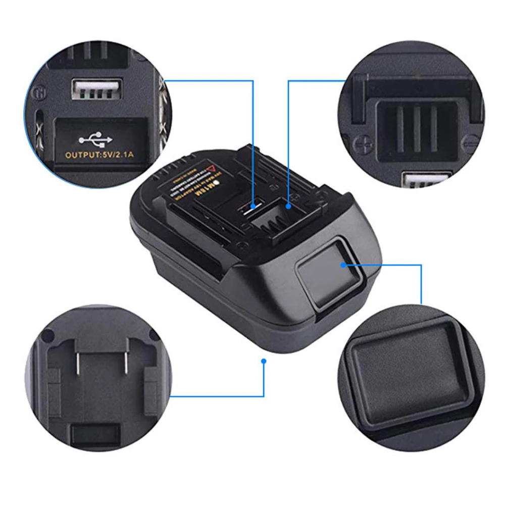 Adapter For Milwaukee For Dewalt to Makita Batteries DM18M 18V Battery Conversion Makita Bl1830 Bl1850 Battery