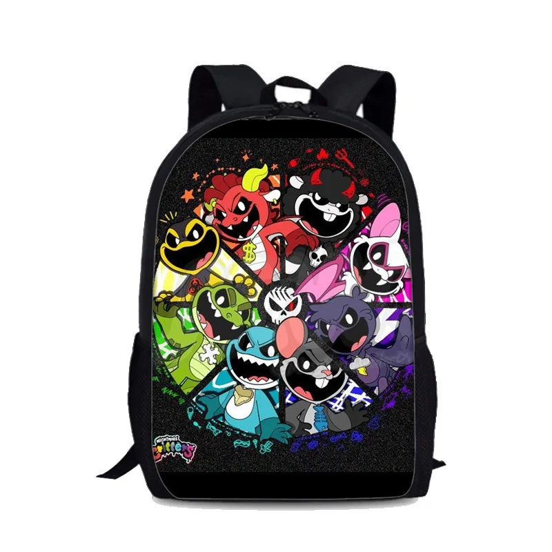 Nightmare Critters Backpack Nightmare Monster Scchool Bags Pencial Bag  Nightmare Lamb Book Bag Pen Case For Student Backpack 3
