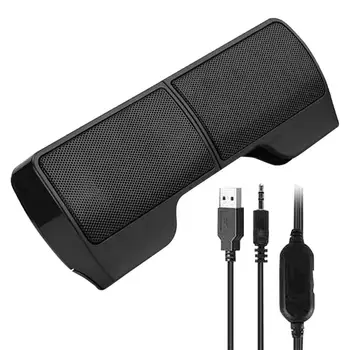 컴퓨터 스피커 외부 클립, USB 전원 유선 멀티미디어 미니 사운드 바, PC 노트북 스피커용