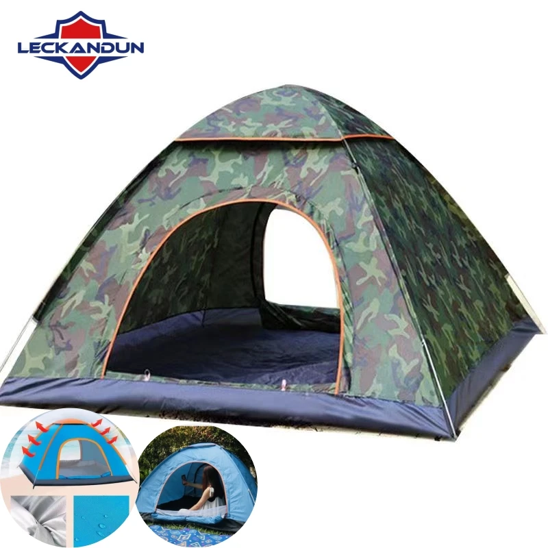 

Quick Automatic Opening Tent 3-4 People Ultralight Camping Tent Waterproof Outdoor Hiking fishing Family Travel Backpacking Tent