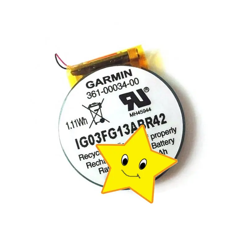 Batteria Westrock 300Mah 361-00034-00 Per R Garmin Forerunner 410Cx Forerunner 405 Forerunner 410 Forerunner 405Cx