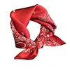 100% Real Silk Scarf Women Square Neck Tie Wrist Shawls Wraps for Ladies Foulard Scarves Pashmina Female Hijab Bandana bufanda 6