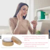 30ml Empty Powder Case Wooden Powder Case Make-up Sponge Holder with Lids and Powder Puff makeup powder jar 3