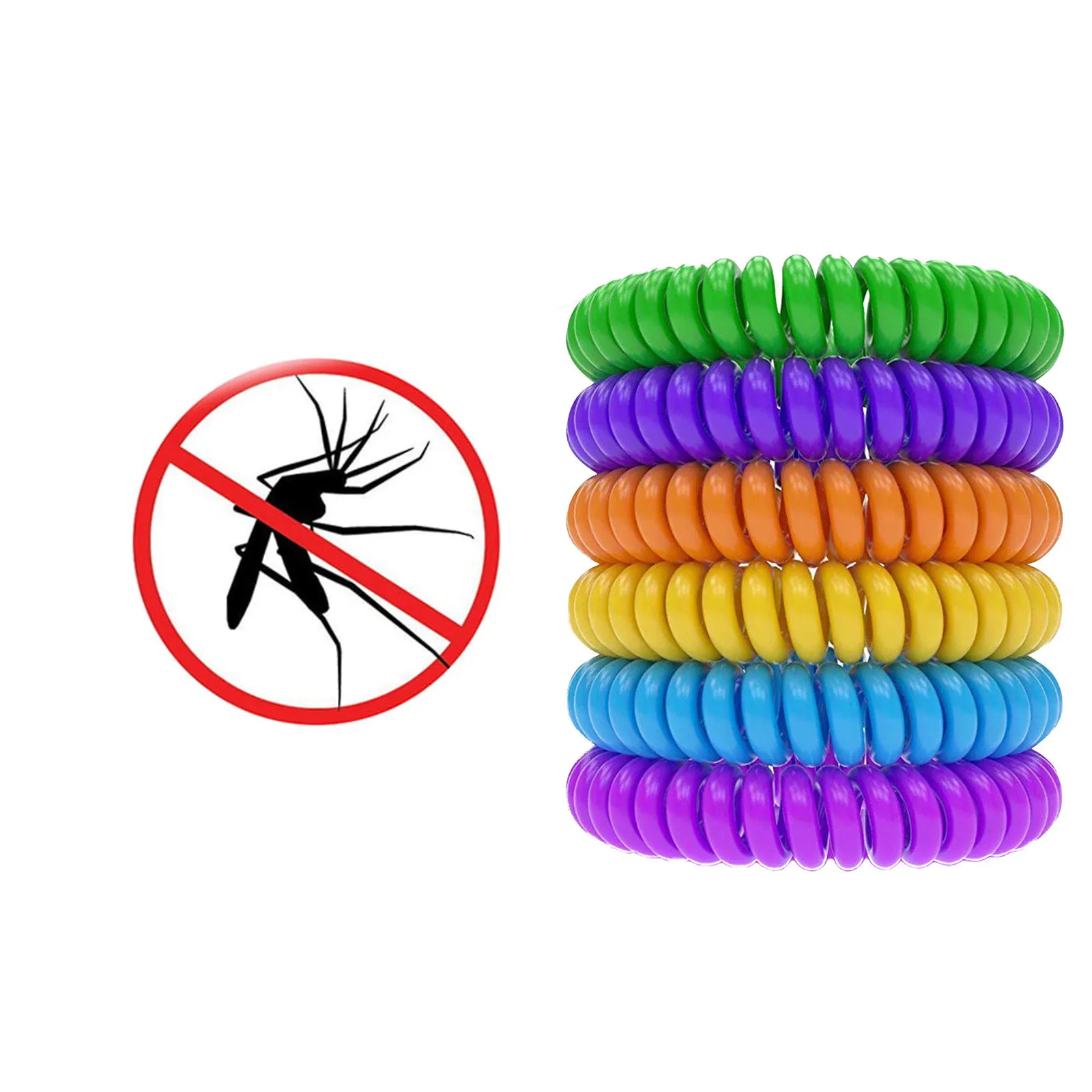 25 Pack Natural Mosquito Insect Bracelets Outdoor Indoor Control Wristbands For Babies Toddler Kids