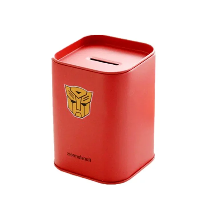 Creative Cartoon Horse Mouth Iron Square Coin Storage Canister Multi-Functional Storage For Summer Recruiting Gifts