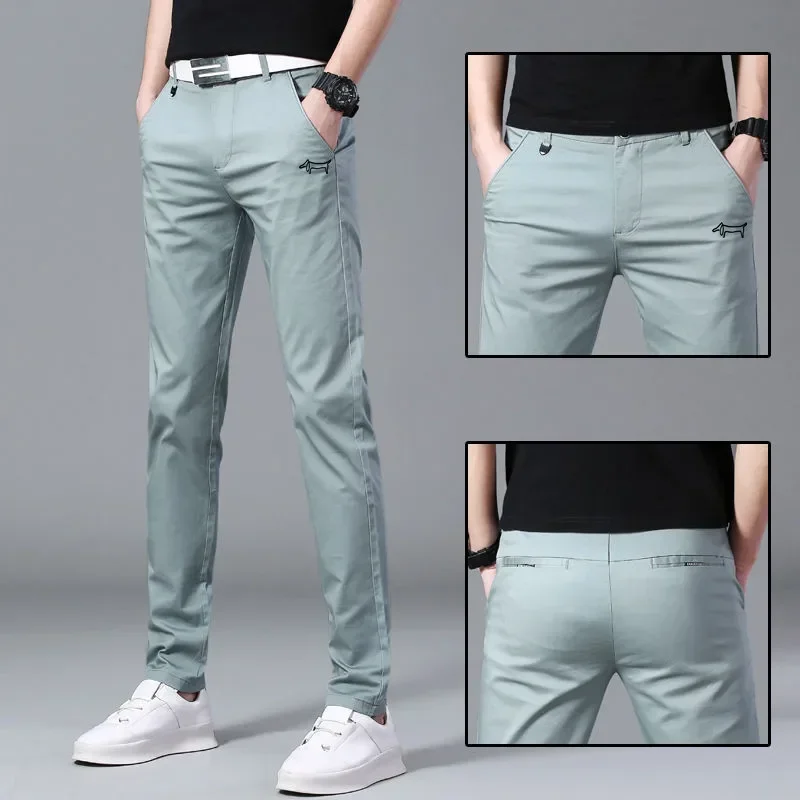Men's Golf Clothing Spring Elastic Golf Pants Fashionable Mens Long Tennis Pants Wear Men Horse Trouse