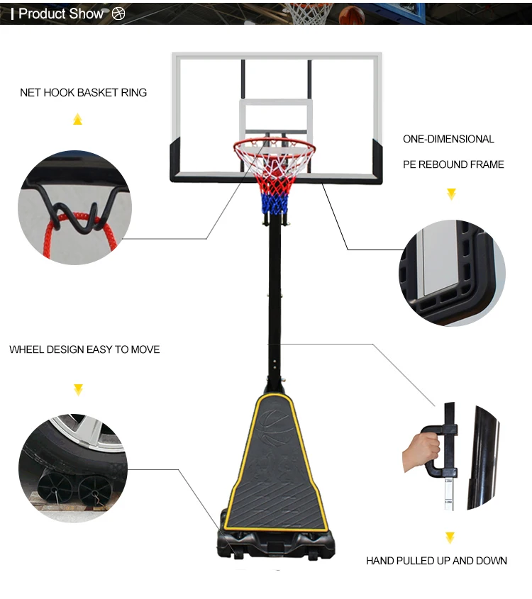 Tabela de Basquete Móvel 54" PRO Fusion