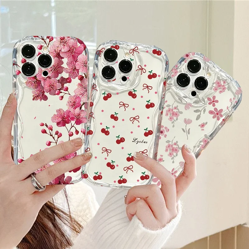 Oil Painting Pink Flower Phone Case Cover