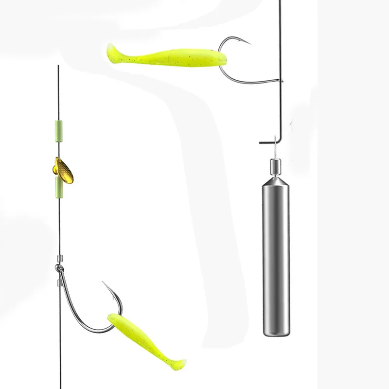 5pcs/set Texas Rig Fishing Tackle Kit