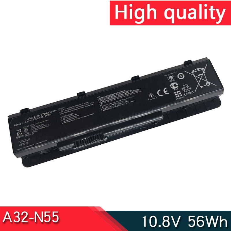 

A32-N55 10.8V 56Wh For ASUS N45E N45S N45F N45J N45JC N45SJ N45SV N55E N55S N55SF N55SL N75E N75S N75SF N75SJ N75SL N75SN N75SV