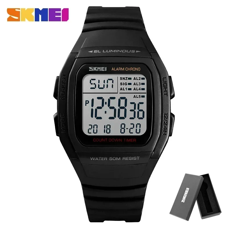Enhanced Product Title: 

SKMEI Chrono Countdown Men's Luminous Digital Sport Watch