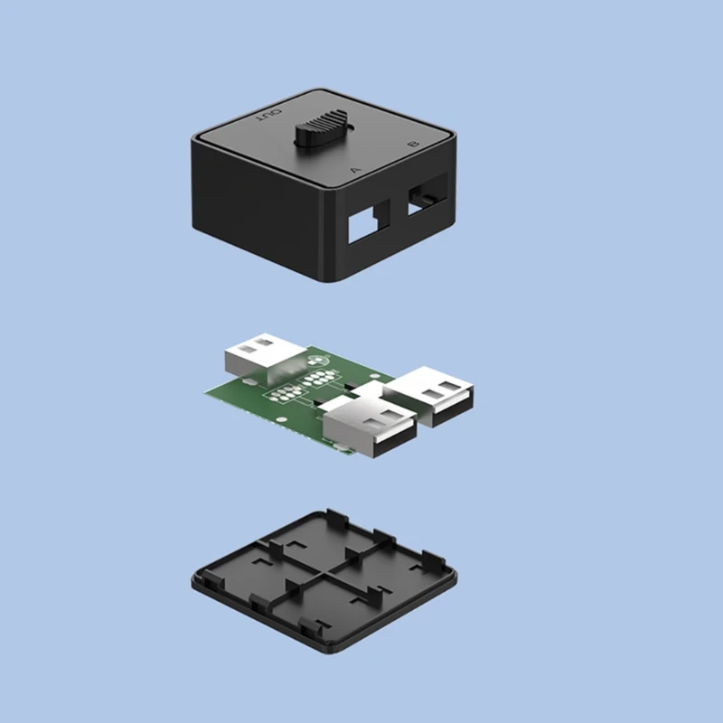 USB 3.0 Switch KVM Splitter Hub | 1x2 2x1 bidirectioneel