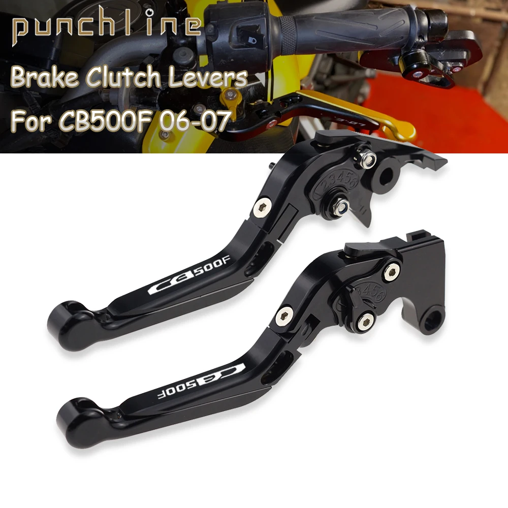

Fit CB500F 2006-2007 Clutch Levers For CB 500F CB 500 F Folding Extendable Brake Handles