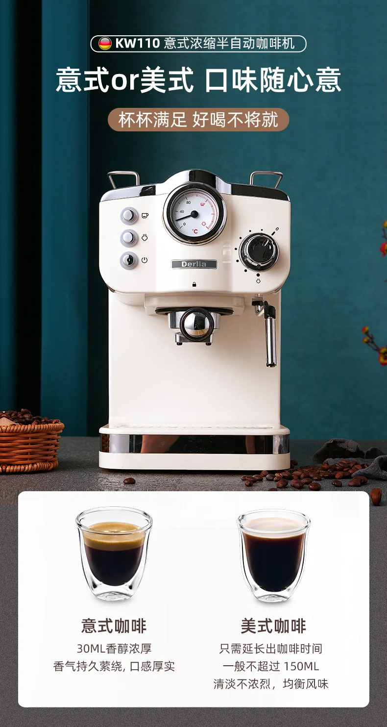 Zzuom Italian Coffee Machine Cafeteras Automaticas Expreso En Oferta 220V  850W 20Bar Office Coffee Maker Machines À Café - AliExpress