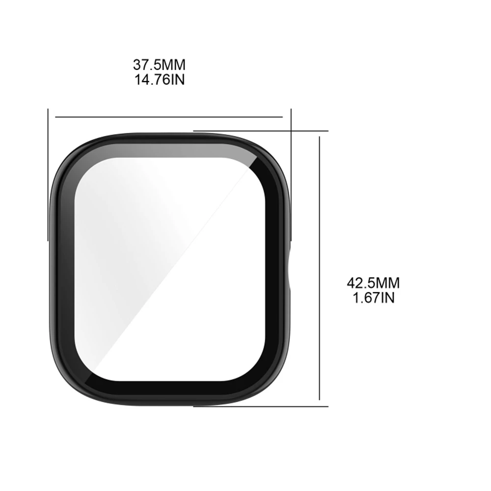 Amazfit GTS 4 미니 전체 화면 보호기 케이스 필름 미니 시계 보호 Cas 용 PC 보호 커버