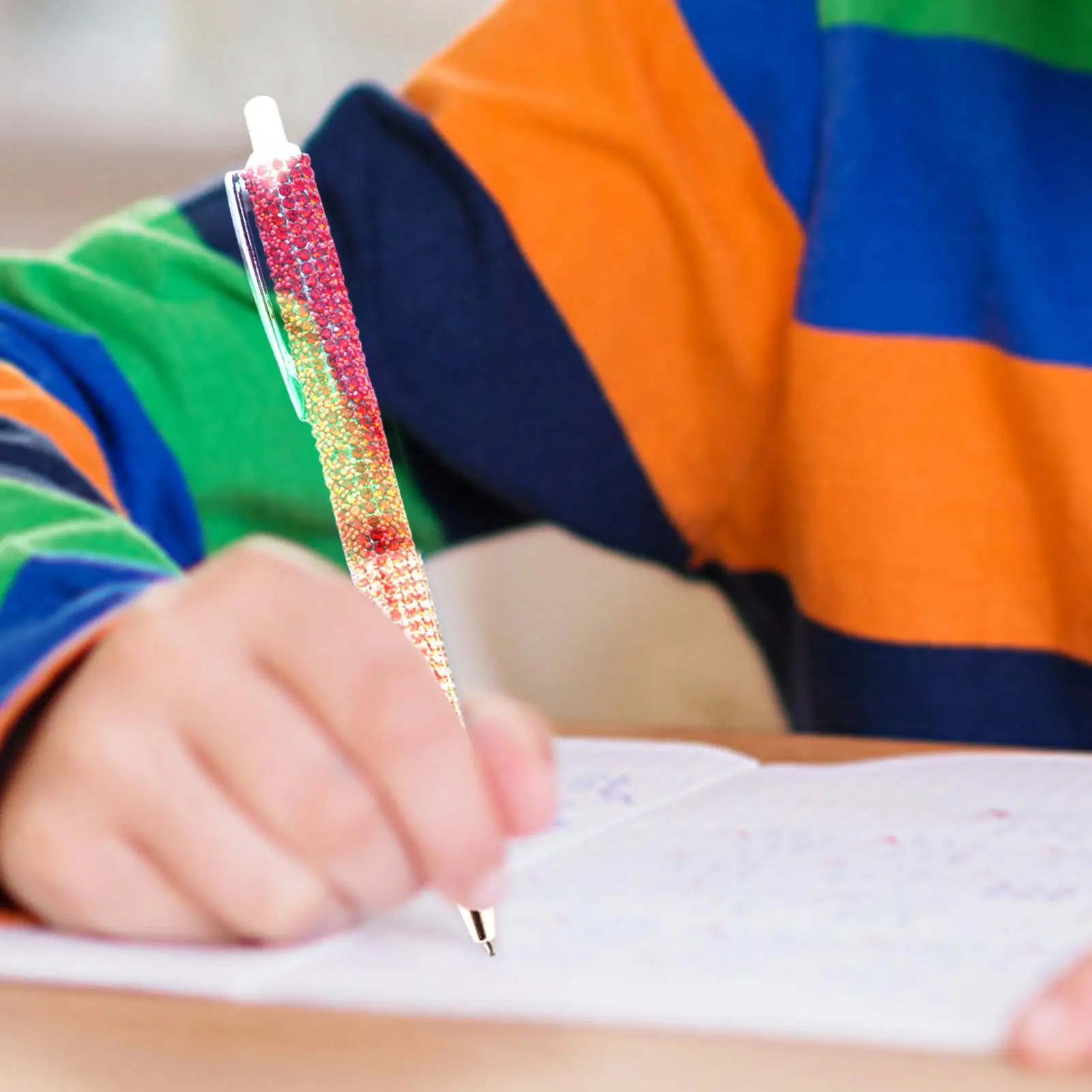 1 Stück Bling-Stifte, Strass-Kugelschreiber, einziehbarer Strass-Stift mit Kristall-Bling für Kinder, Studenten, Schule, Schreibwaren – Detail 12