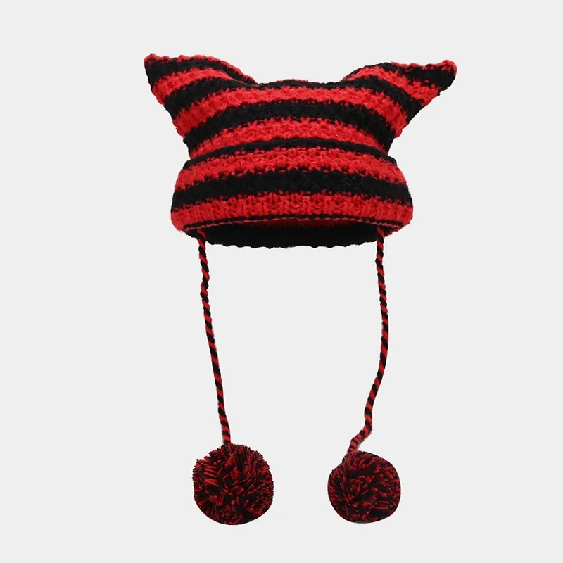 red with pom