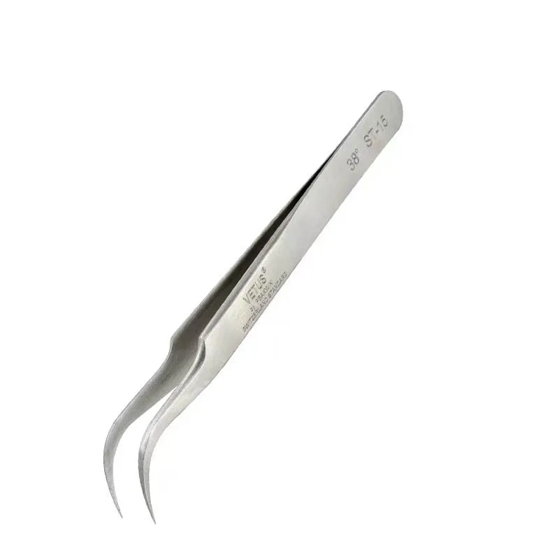 ST-15 38 degree High precision tweezers 116mm stainless steel anti-magnetic anti-acid tweezers clock