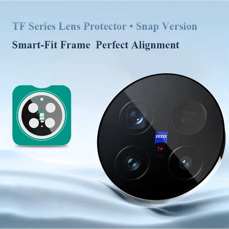 Premium Camera Lens Glass Protector with Self-Positioning Feature