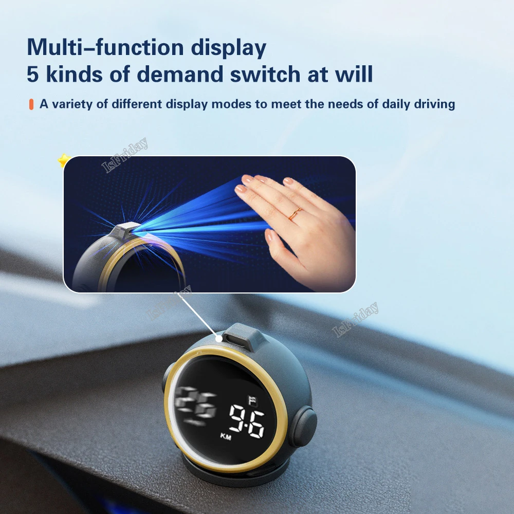 GPS Car HUD Head Up Display GPS + Beidou Digital Speedometer LED highlight screen Altitude Guidelines Suitable For All Car