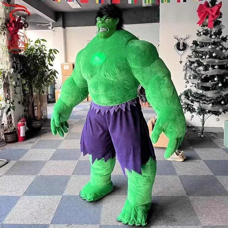 220cm Huge Inflatable Hulk Green Giant Green man Cartoon character Mascot Costume Fancy Dress Party Advertising Ceremony props 4