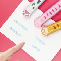 2 In 1 Correction Tape with Dot Glue Cute Cat Paw Kawaii 3M Glue Tape Novelty Correction Student Gifts School Office Supplies 6