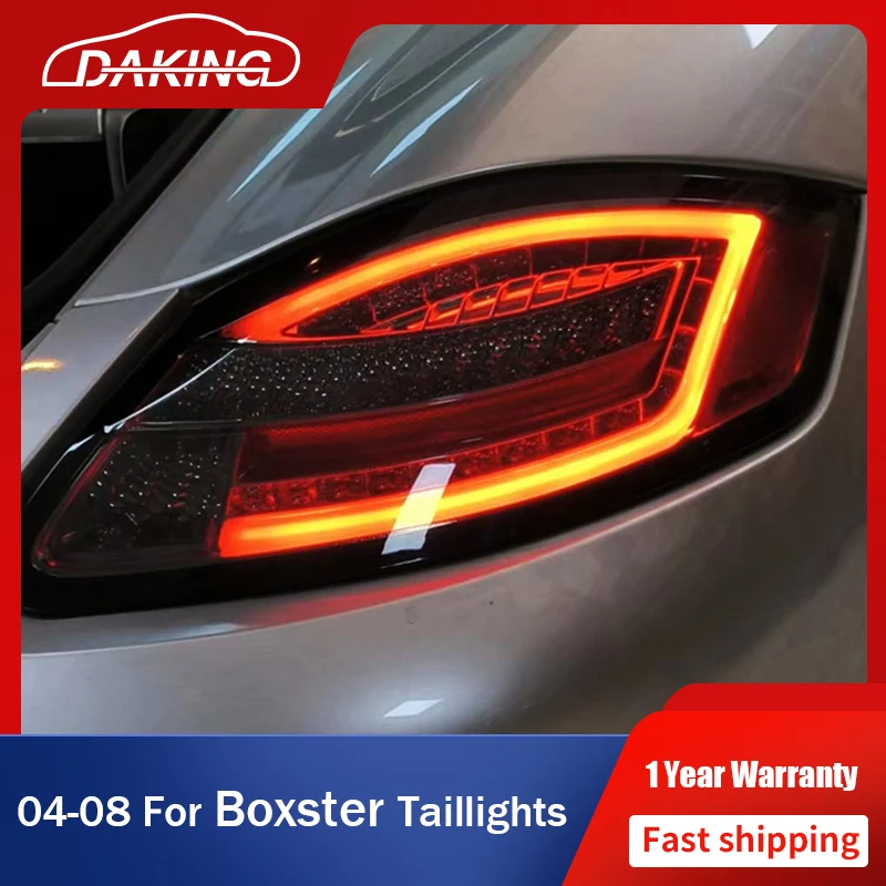 

Classic Car Taillights For Porsche Boxster Cayman 987.1 2004-2008 Rear LED DRL Dynamic Turn Signal Brake Reverse Fog Light Lamps