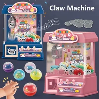 Electric Mini Claw Machine Toys for Children Coin Operated Game Twisted Egg Dolls Arcade Crane Vending Machines Birthday Gifts 1