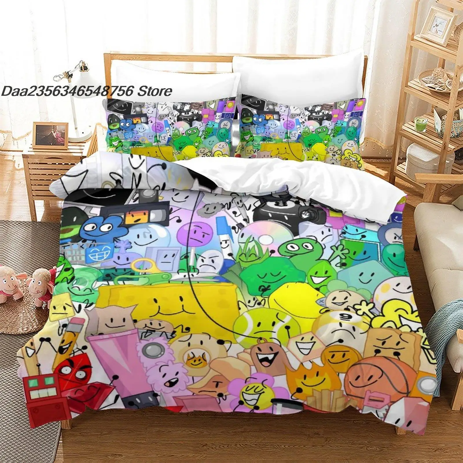Jacknjellify Bedding Set Single Twin Full Queen King Size Bed Set Aldult Kid Bedroom Duvetcover Sets 3D Anime bed sheet set 3
