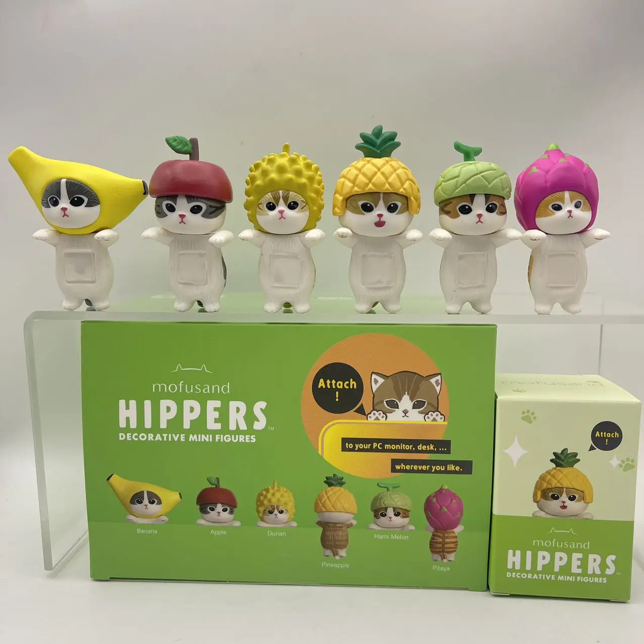 Mofusand Hippers Lying Down Fruit Cat Blind Box Decorative Mini