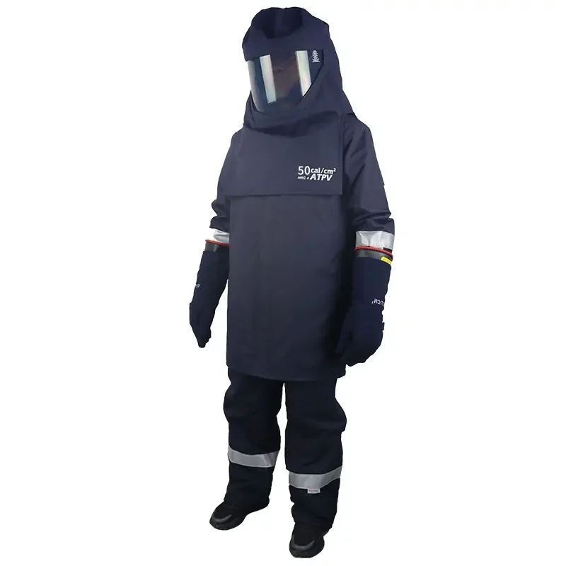 46 Cal Level 4 Arc Flash Clothing Kit,ATPV=50 Cal/cm2, ASTM F1959, NFPA 70E HRC4/PPE4, NFPA 2112, EN 1149-5, IEC 61482-1-2