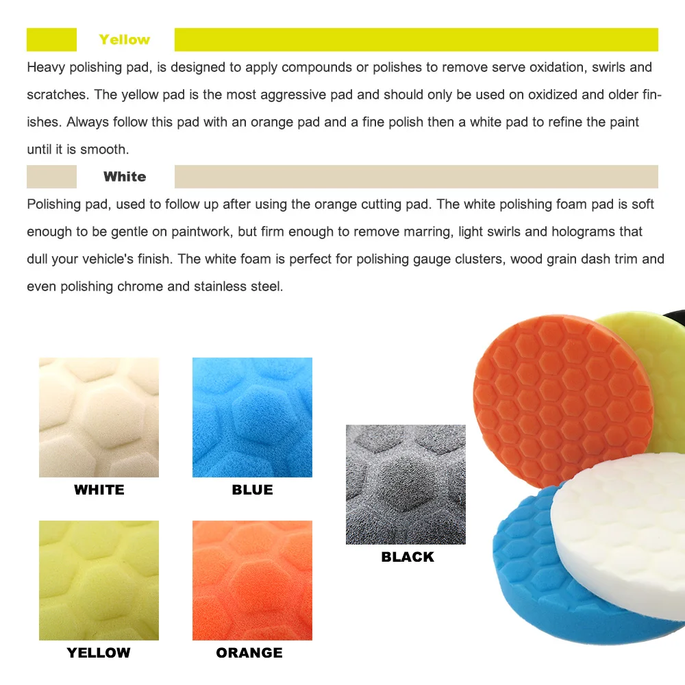 Polyester Car Polishing Pad Kit For Drill