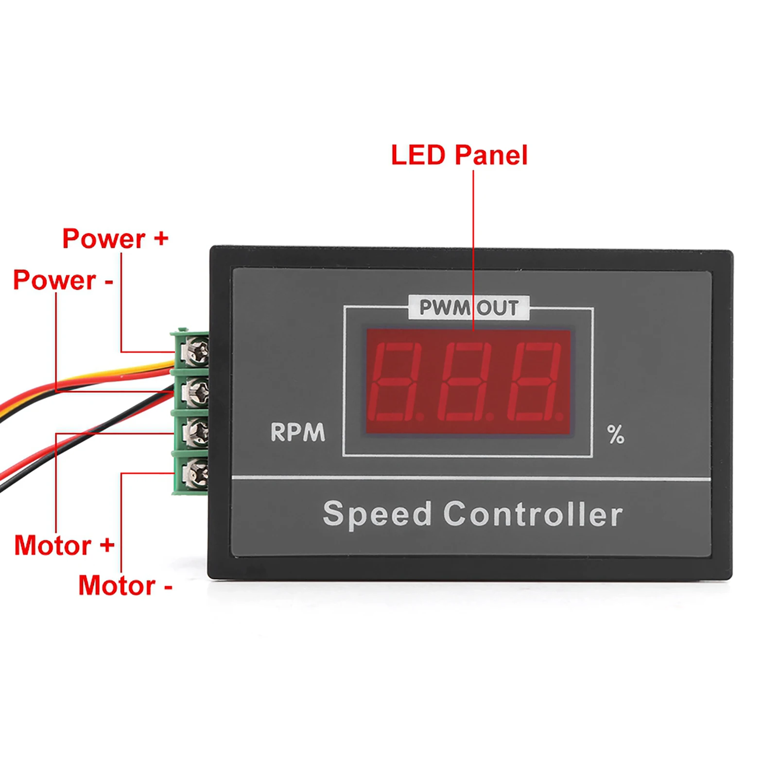 Adjustable DC Motor Speed Controller 6-60V 30A PWM
