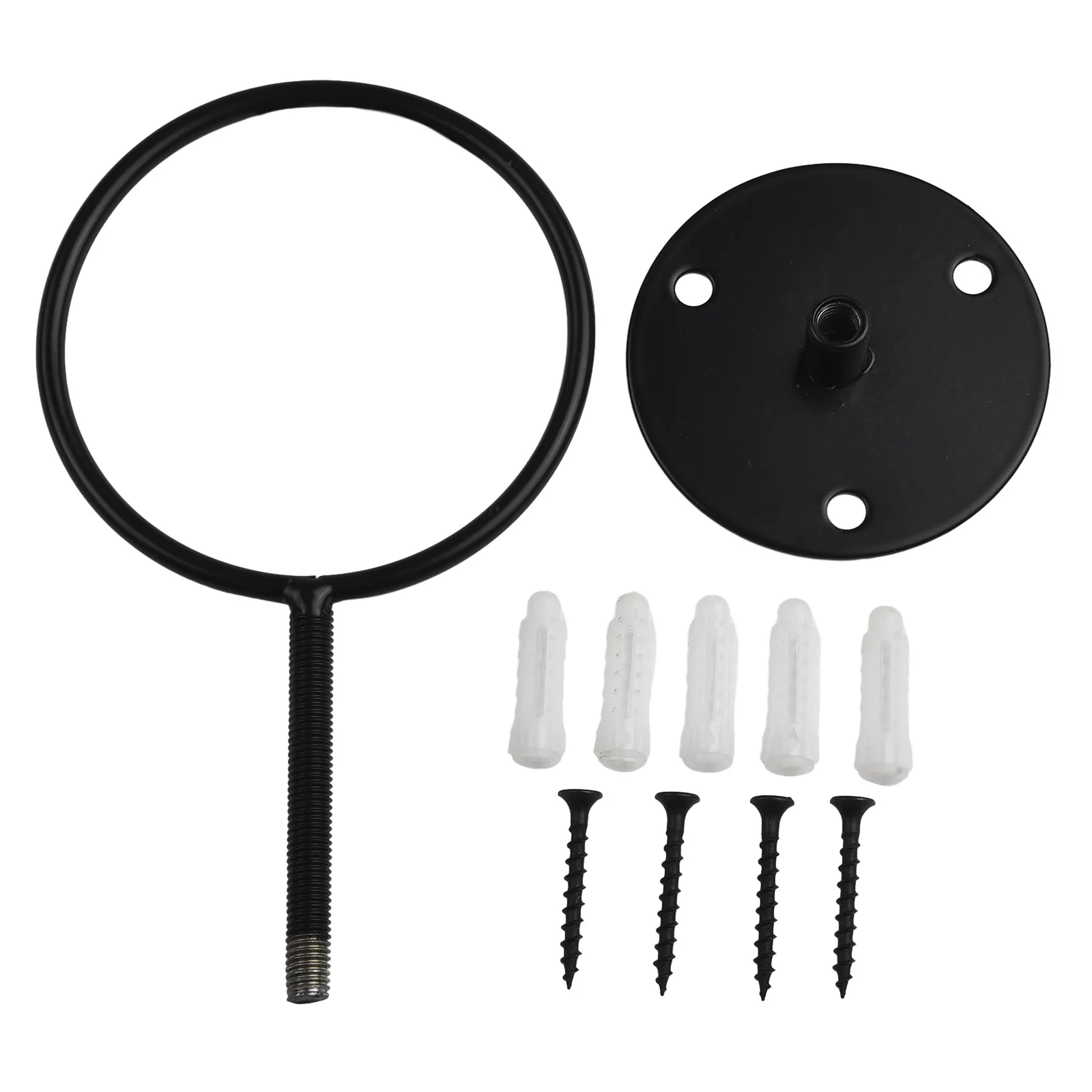 Basketball Ball Holder 12.5cm/4.9in Diameter 24cm/9.4inch Length Black Multifunctional For Football Rugby Ball