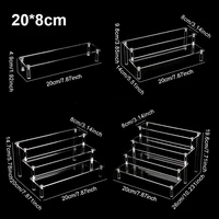 1Set Step Standing Type Cosmetic Storage Rack Plastic Bathroom Shelf Cosmetics Skin Care Products Perfume Organizer Shelf 2