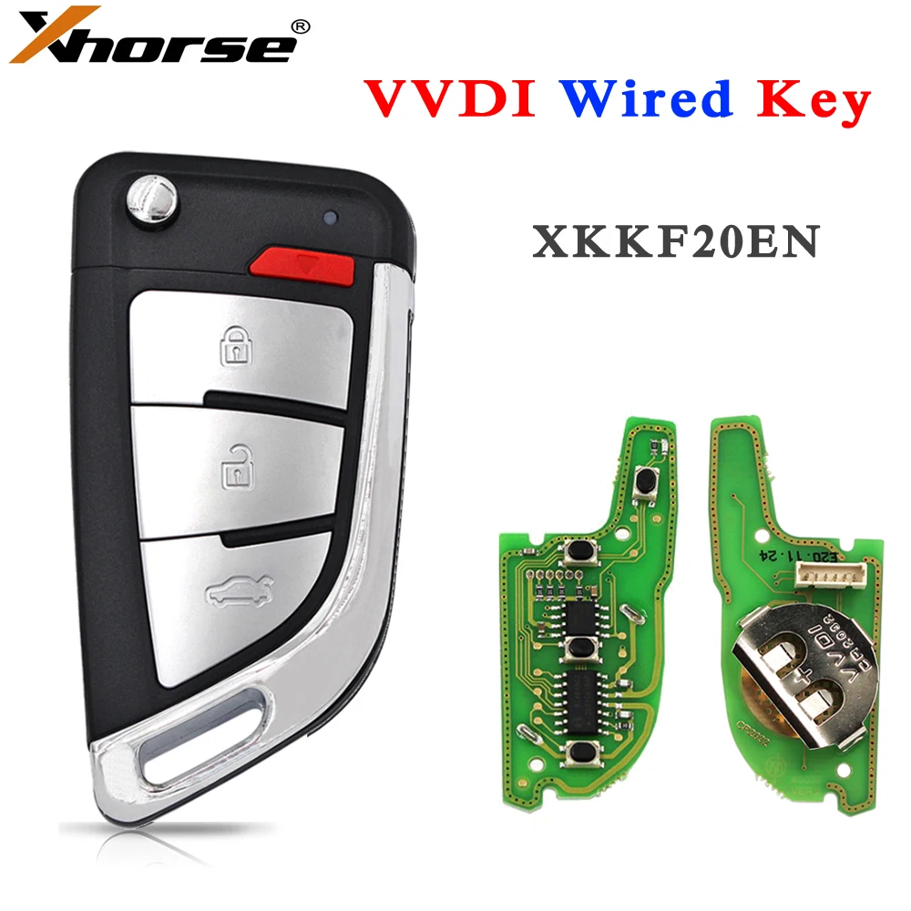 

Xhorse XKKF20EN VVDI проводной дистанционный ключ, нож для ключей в стиле Xhorse VVDI или MAX Pro